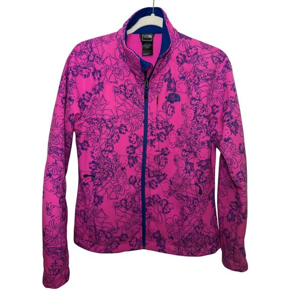 TNF Apex Bionic Azalea Pink Floral Softshell Jacket M - Picture 5 of 5